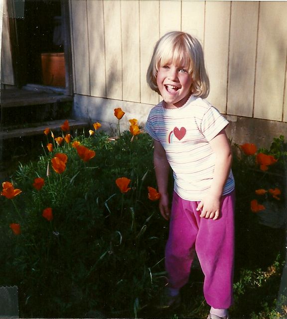 1987-Helen with Poppies