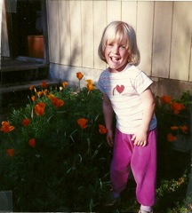 1987-Helen with Poppies