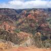 Waimea canyon, the Grand Canyon of the Pacific, 
long and deep although not really as long and deep as the Grand Canyon.